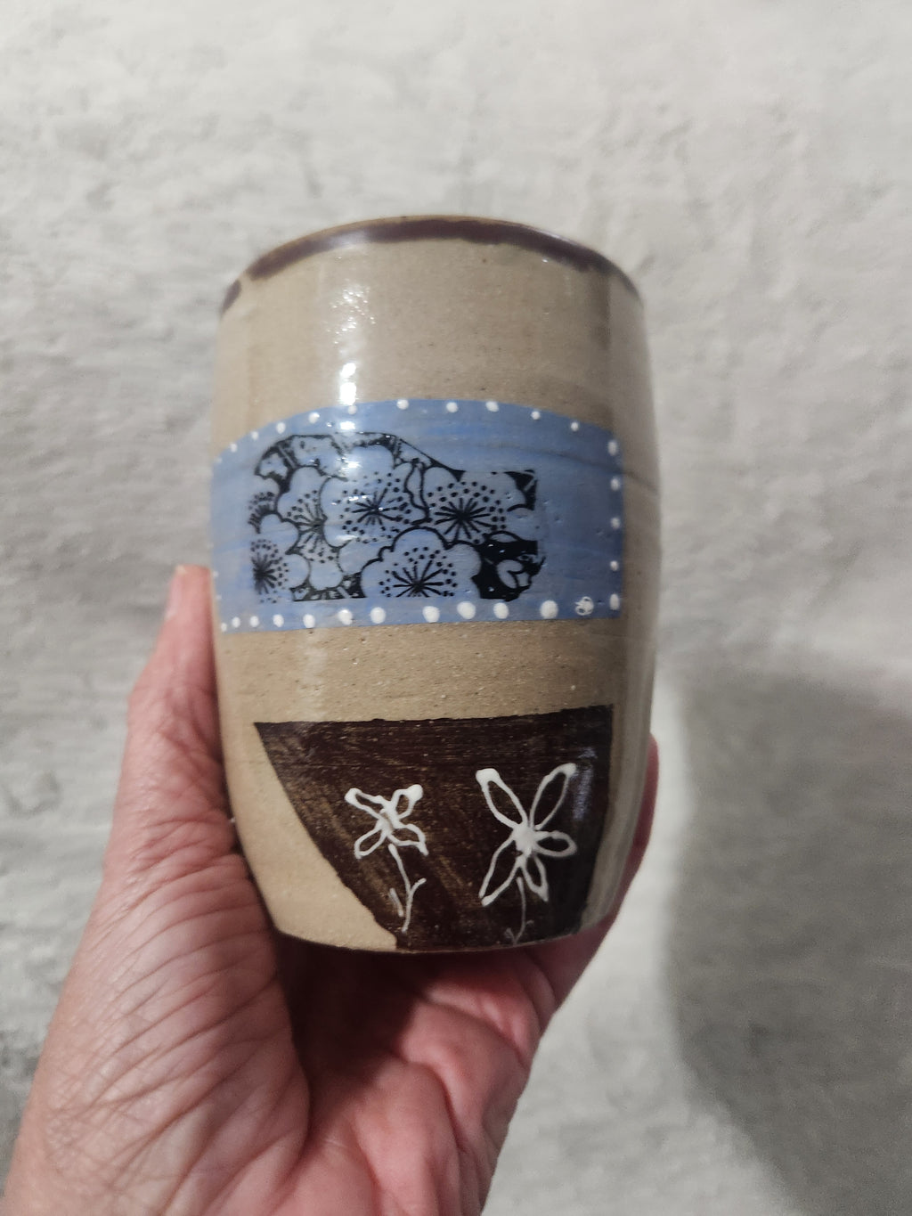 Flower and geo mug