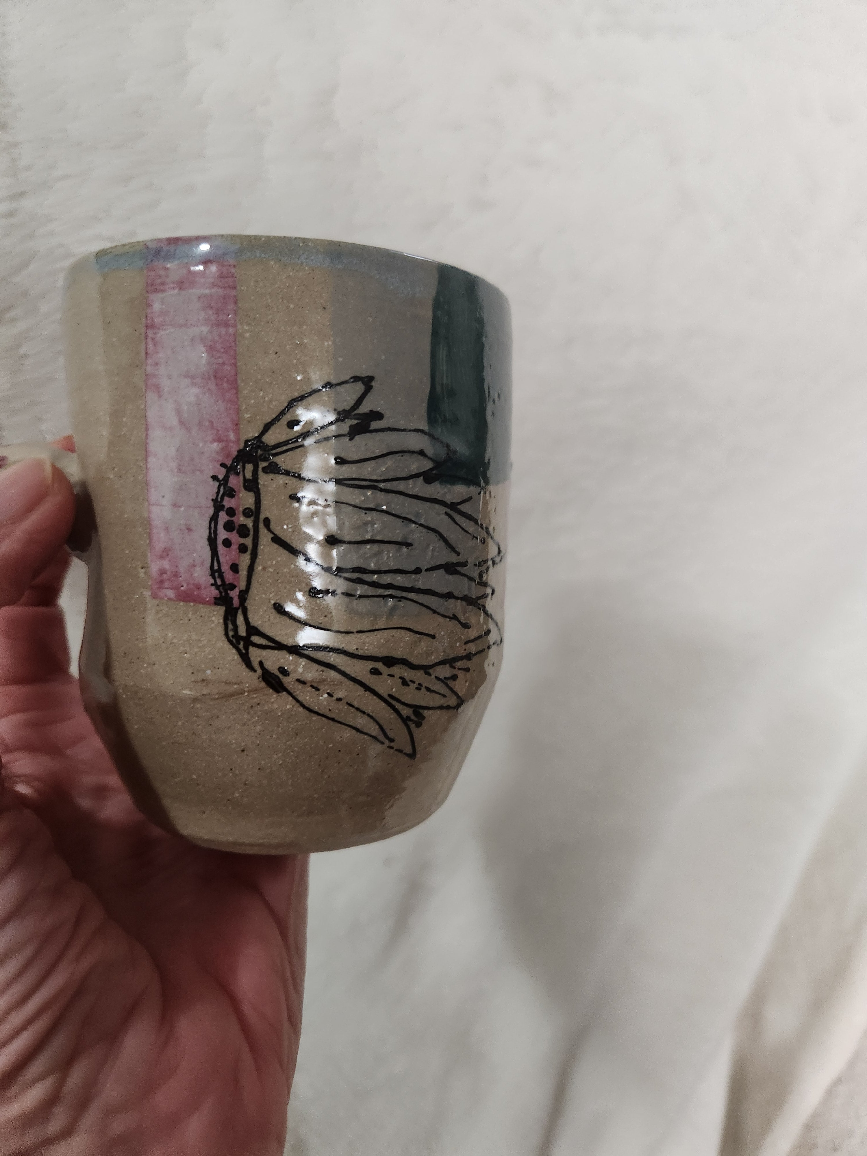 Nub handled mug