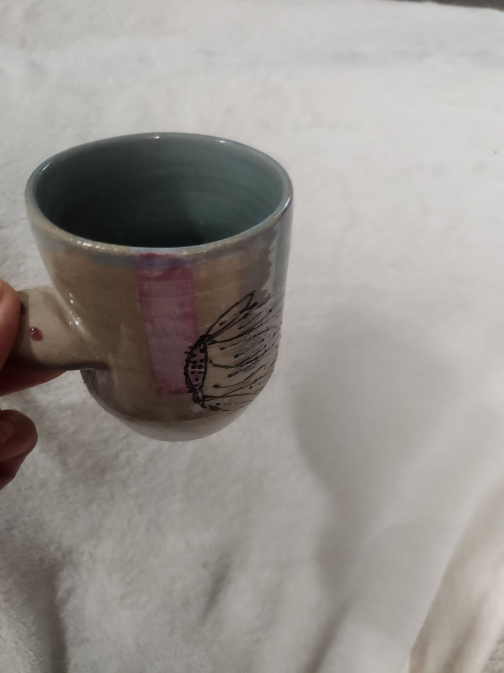 Nub handled mug