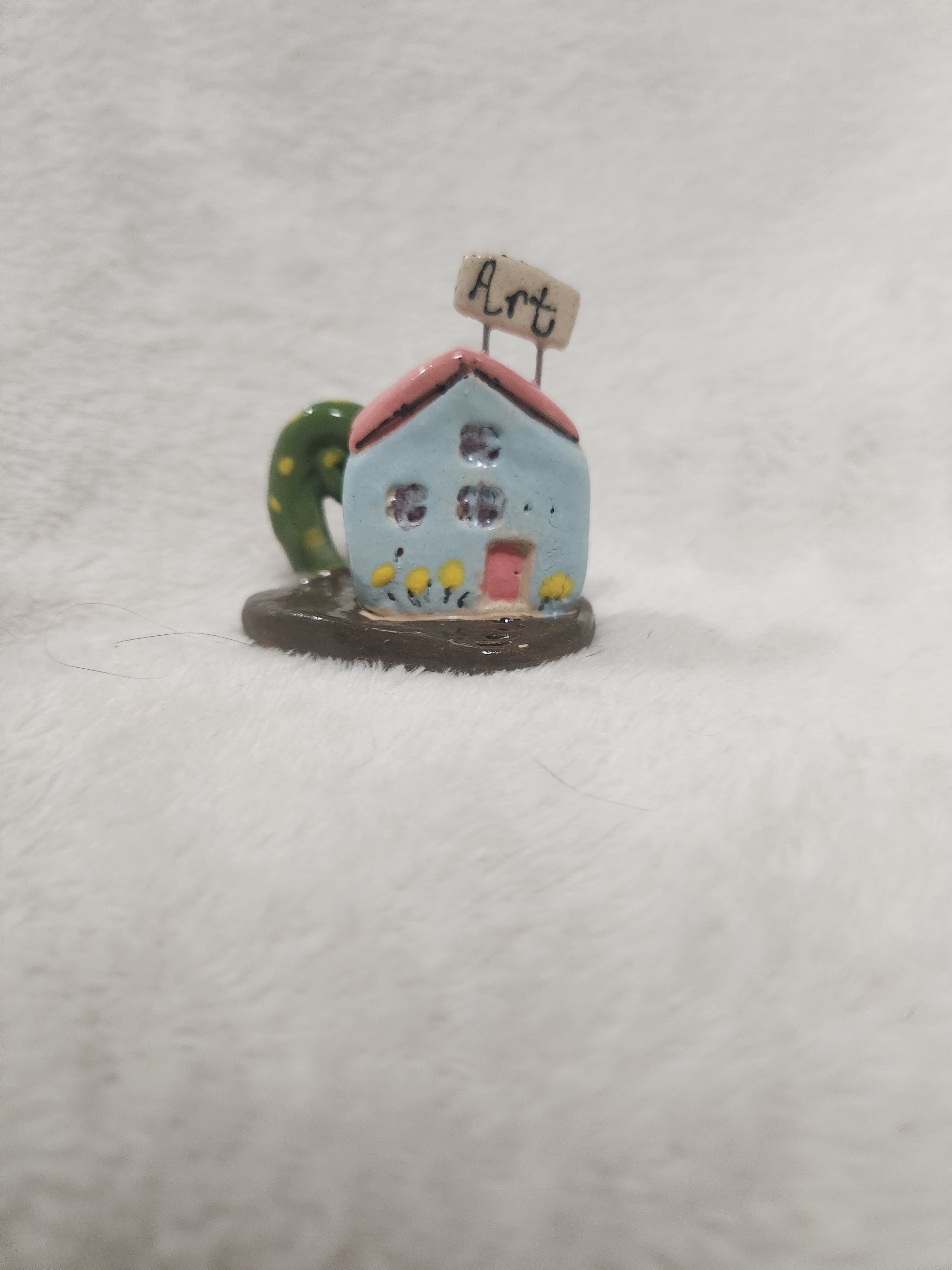 Mini house-art studio with trees