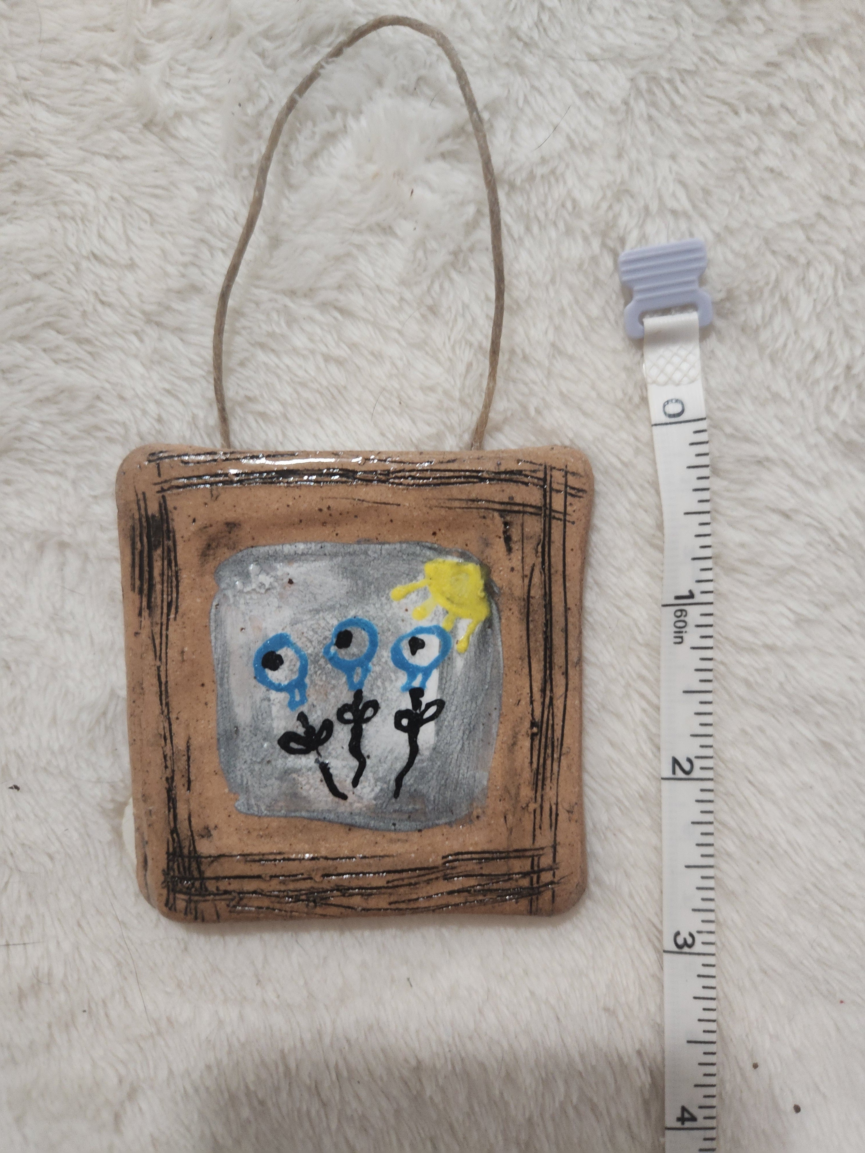 Mini ceramic framed flowers